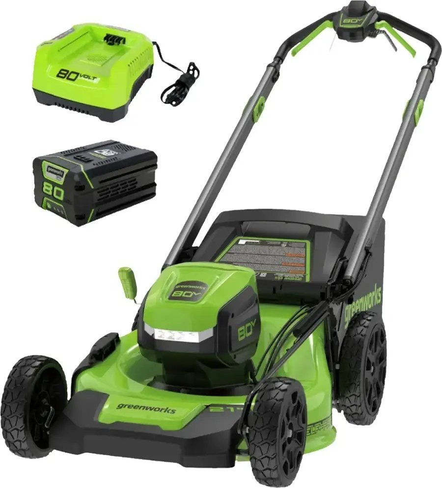 29160_247.jpg Greenworks 80V 21-Inch Self-Propelled Lawn Mower - Image 1