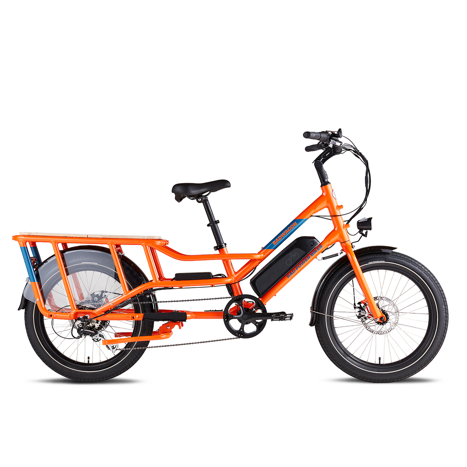 30241_wagonorange_side1to1-1.png Rad Power Bikes RadWagon 4 Electric Cargo Bike - Image 1