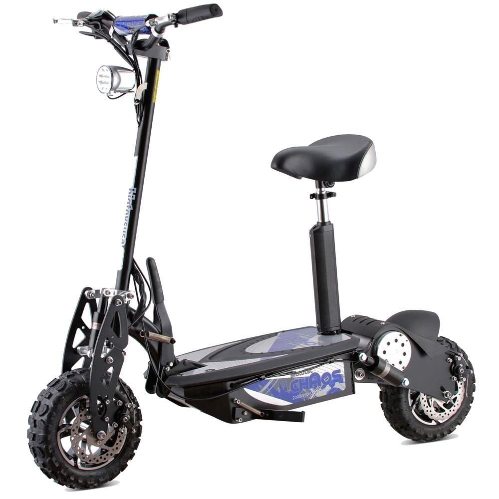 30481_mt-chaos-black-1.jpg MotoTec Chaos 2000w 60v Lithium Electric Scooter Black - Image 1